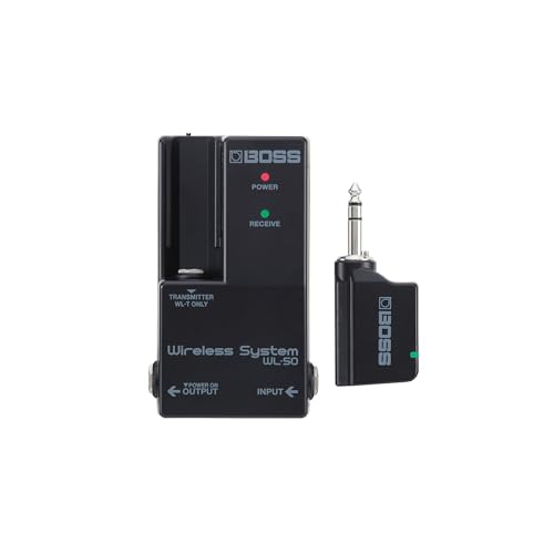 【中古】BOSS ボス ギターワイヤレスシステム WL-50 安定した信号伝送 コンパクトペダルサイズ ペダルボード組み込み 接続設定不要 ブラック 黒