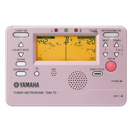 【中古】YAMAHA ヤマハ チューナーメトロノーム プラチナピンク TDM-75PP｜とりま商店