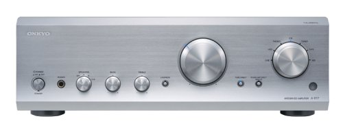 【中古】ONKYO プリメインアンプ 300W+300W A-977(S) /しろがね色