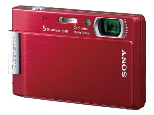【中古】SONY デジタル写真機 Cyber-Shot(サイバーショット) T100 赤いこと DSC-T100 R