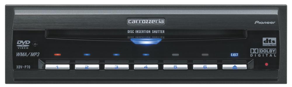 【中古】カロッツェリア(パイオニア) 6ディスクマルチDVDプレーヤー CD/DVD XDV-P70