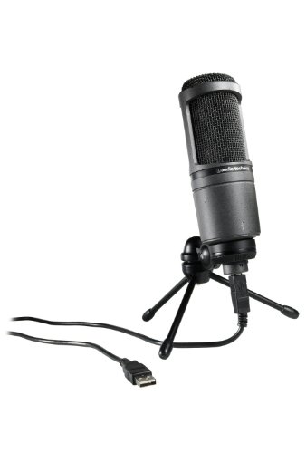 【中古】オーディオテクニカ AT2020USBスタジオコンデンサーUSBマイク 並行輸入品