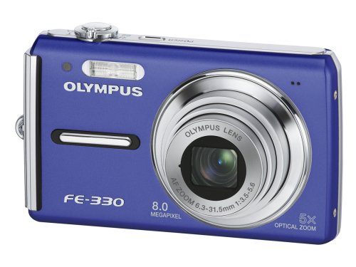 【中古】OLYMPUS デジタル写真機 CAMEDIA (キャメディア) FE-330 天の原青み FE-330BLU