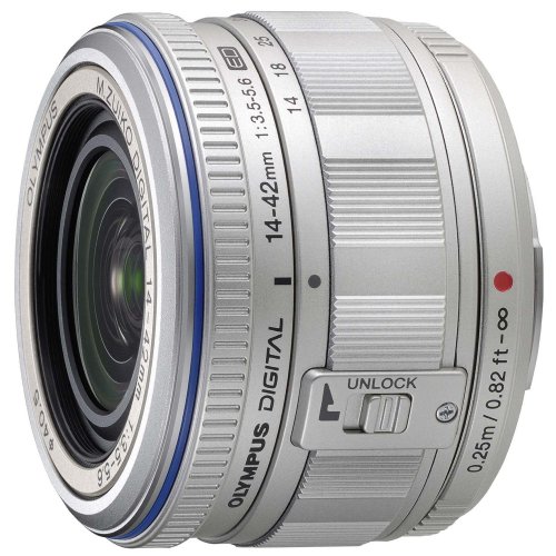 【中古】OLYMPUS 標準ズームレンズ M.ZUIKO DIGITAL ED 14-42mm F3.5-5.6 ブラック