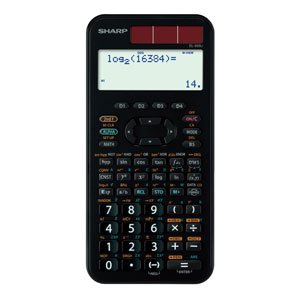 【中古】SHARP スタンダード関数電卓 ピタゴラス 384関数 ブラック系 EL-509J-BX