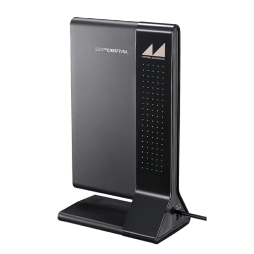 【中古】日本アンテナ 地デジ室内アンテナ Atredia ブースター内蔵タイプ ARBL1(B) ブラック｜とりま商店