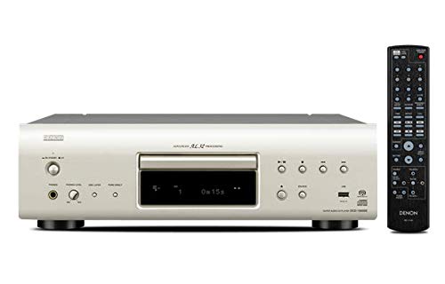 【中古】Denon CD/SACD電気蓄音機 割り増し金しろがね色 DCD-1500SE-SP