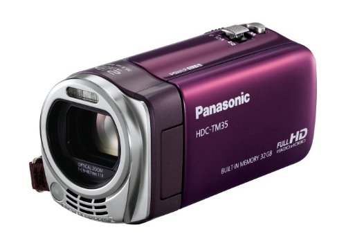 【中古】パナソニック デジタルハイビジョンビデオカメラ バイオレット HDC-TM35-V