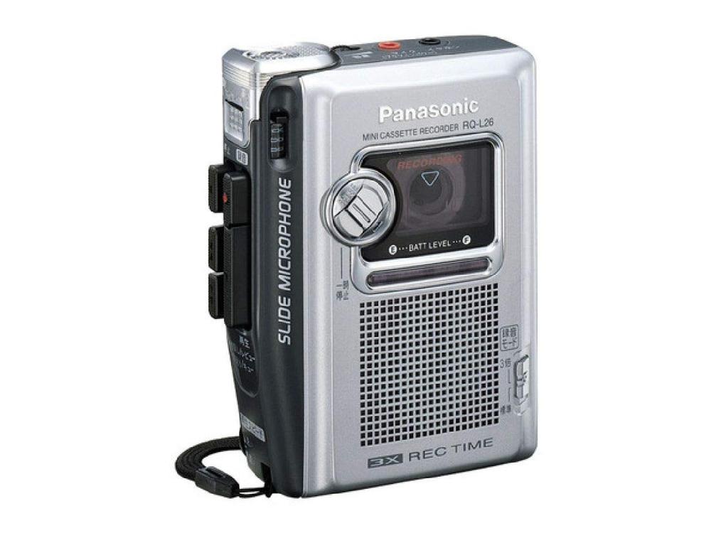 【中古】Panasonic ミニカセットレコーダー RQ-L26-S(しろがね色) 25第四次元年代順の連続吹き込み