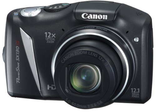 【中古】Canon デジタルカメラ Powershot SX130IS ブラック PSSX130IS(BK) 1210万画素 光学12倍 光学28mm 3.0型液晶 23,135円