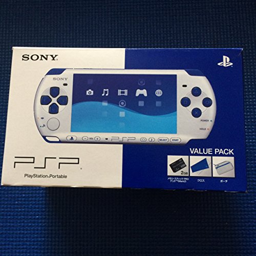 【中古】PSP「プレイステーション・ポータブル」バリューパック ホワイト/ブルー(PSPJ-30018)|とりま商店