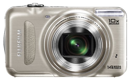 【中古】FUJIFILM デジタル写真機 FinePix T300 光学10倍 三鞭酒ゴールド FX-T300G