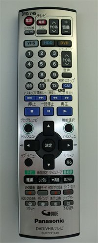 【中古】Panasonic ヴィデオディスク映像媒体リコーダー用遠隔操作 EUR7721X40