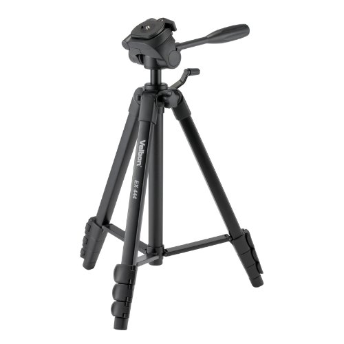 【中古】Velbon 三脚 レバー式 EX-444 4段 中型 3Way雲台クイックシュー付き アルミ製 301444