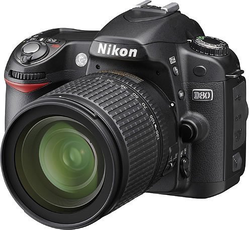 【中古】Nikon デジタル一眼二眼レフ写真機 D80 AF-S DX 18-70G 水晶体一揃いの道具