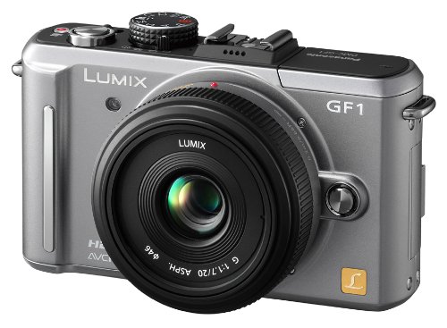 【中古】パナソニック 鏡鑑受け答え一眼写真機/水晶体一揃いの道具(20粍/F1.7ホットケーキ水晶体嘱する) ブレードシルバー DMC-GF1C-S