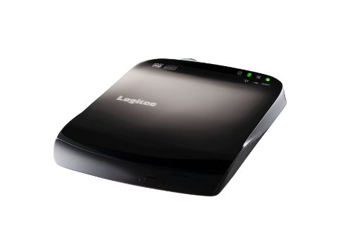 【中古】Logitec WiFi対応 ポータブルDVDドライブ (ブラック) LDR-PS8WU2BKW