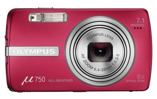 【中古】OLYMPUS デジタルカメラ μ750 サンセットレッド μ-750 RED