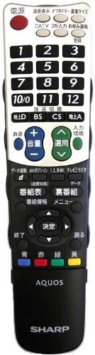 【中古】小ざかしい 液晶テレビ受像機用完全無欠遠隔操作GA463WJSAのあと継ぎ遠隔操作GB046WJNF