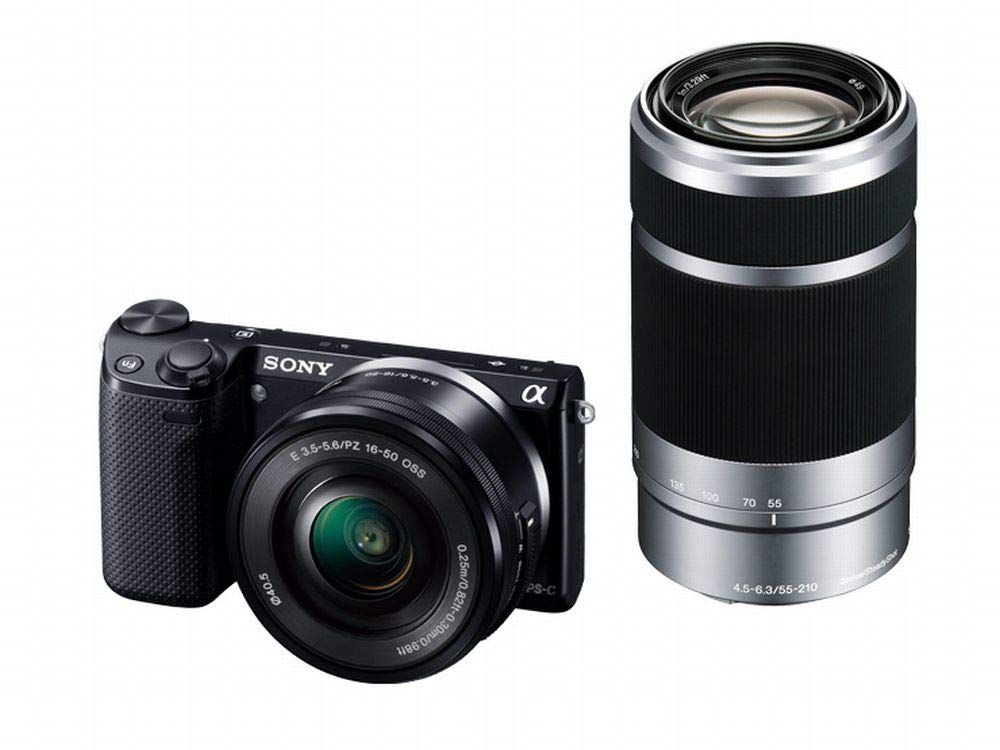 【中古】SONY ソニー デジタル一眼写真機「NEX-5T」ダブルズームレンズキット(黒いこと) NEX-5T NEX-5TY-B
