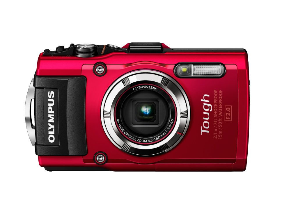 【中古】OLYMPUS デジタル写真機 STYLUS TG-3 Tough 赤いこと 1600万絵素CMOS F2.0 15m雨合羽 100kgf耐荷重 GPS+陰電子羅針儀\u0026内蔵Wi-Fi TG-3 RED