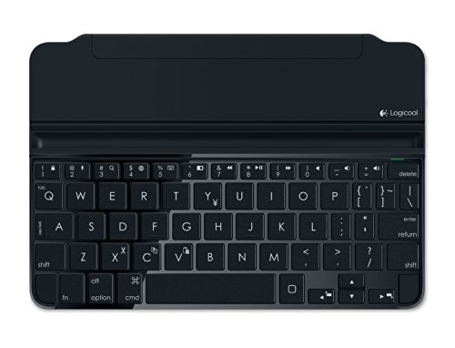 【中古】LOGICOOL ウルトラスリムマグネットクリップキーボードカバーfor iPad mini/Retina空白文字薄墨色 iK0760SG