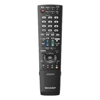【中古】シャープ 液晶テレビ用リモコン RRMCGA871WJSA(0106380322)(ブラック)｜とりま商店
