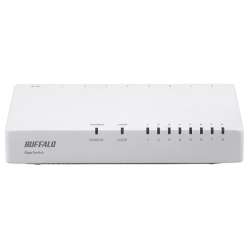 【中古】BUFFALO Giga対応 プラスチック筺体 AC電源 8ポート ホワイト スイッチングハブ LSW5-GT-8EP/WH 13,042円