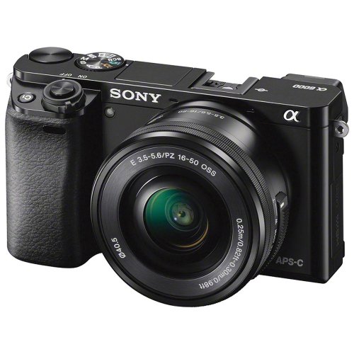 【中古】SONY 鏡鑑受け答え一眼 α6000 パワーズームレンズキット E PZ 16-50粍 F3.5-5.6 OSS しろがね色 ILCE-6000L S