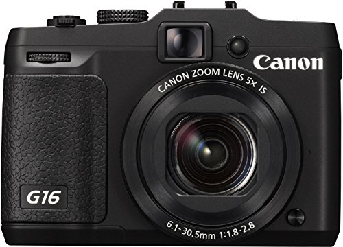 【中古】Canon デジタル写真機 PowerShot G16 広角28粍 光学5倍望遠レンズ 黒いこと PSG16