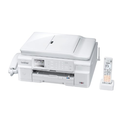 【中古】BROTHER A4インクジェットFAX複合機 PRIVIO デジタル子機1台/白モデル MFC-J980DN-W
