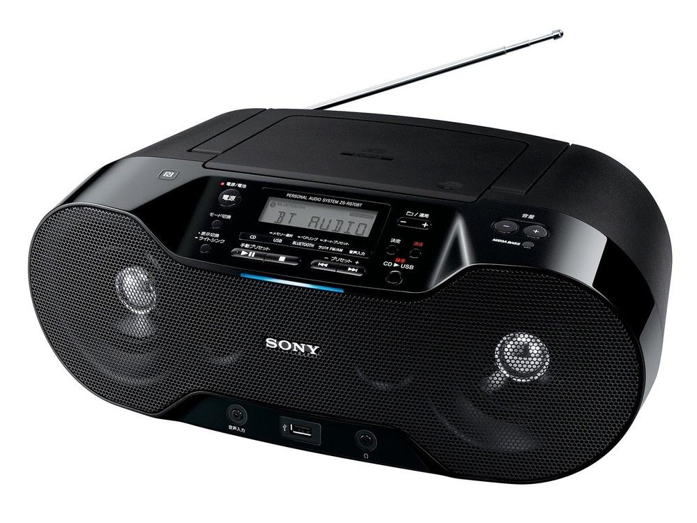 【中古】ソニー CDラジオ受信機 FM/AM/広々としたFM/Bluetooth相応う オート待ち設ける役立つこと積み上げる ZS-RS70BT