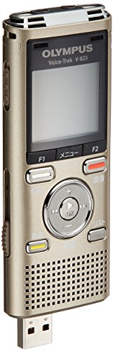 【中古】OLYMPUS 集積回路リコーダー VoiceTrek 8GB 直線的PCM相応う MicroSD相応う BLK 黒いこと V-823