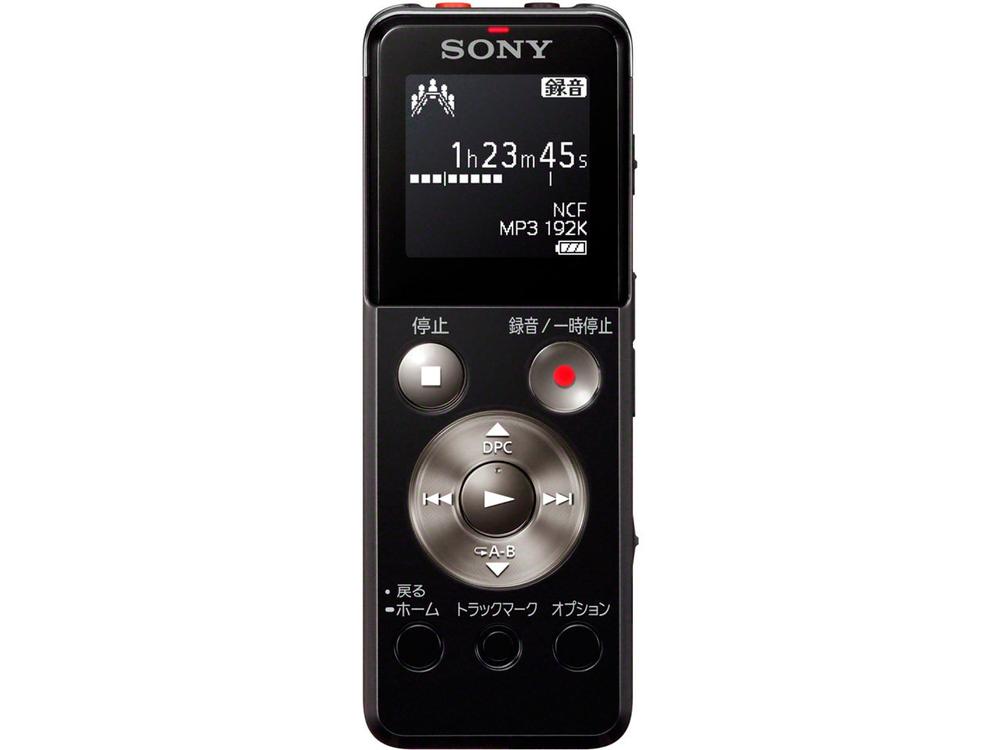 【中古】SONY ステレオ集積回路リコーダー FMラジオ受信機付 8GB 黒いこと ICD-UX544F/B