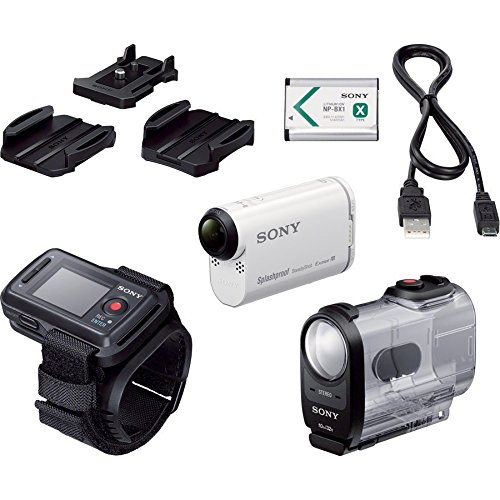 【中古】HDR-AS200VR/W [デジタル固定ディスクカム 行動カム ライブビューリモコン付]