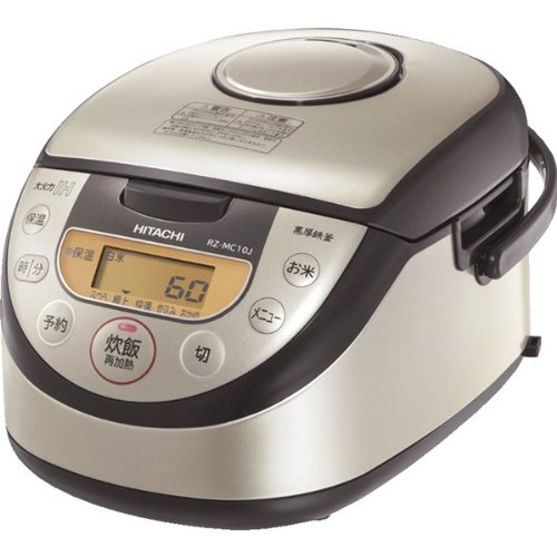 【中古】日立御前上等炊き 黒厚鉄釜◇IHジャー炊飯器☆RZ-MC10J（S）