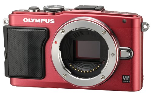 【中古】OLYMPUS 銀鏡受け答え一眼 PEN Lite E-PL6 上半身 赤いこと E-PL6 BODY RED