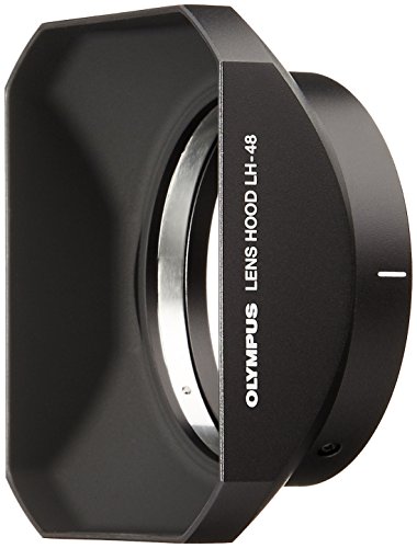 【中古】OLYMPUS 単興味の中心水晶体 M.ZUIKO DIGITAL ED 12粍 F2.0用 メタルレンズフード LH-48 BLK