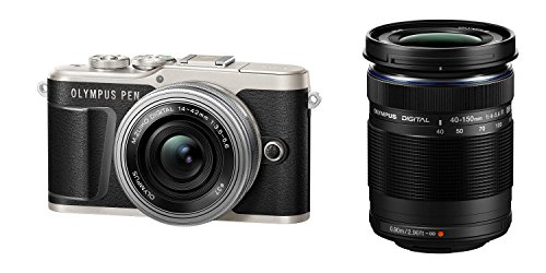【中古】OLYMPUS 銀鏡受け答え一眼 PEN E-PL9 ダブルズームキット 赤銅色