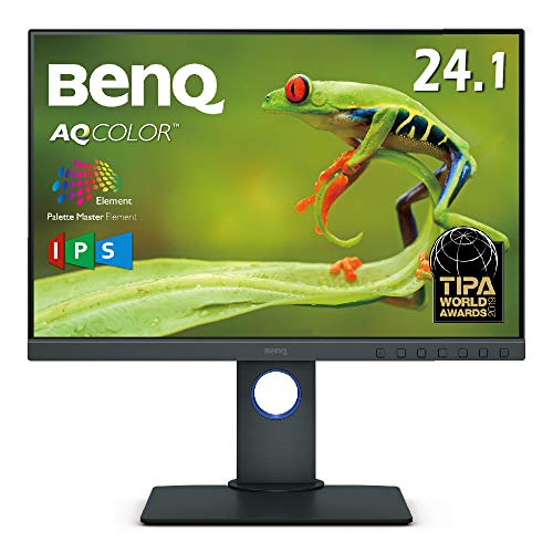 【中古】ベンキュージャパン BenQ AQCOLORシリーズ カラーマネジメントモニター SW240 (24.1インチ/WUXGA 1920 x1200/IPS/16:10/AdobeRGB 99%/DCI-P3 95%/HWキャリブレーション対応/AdobeRGB/写真編集用)