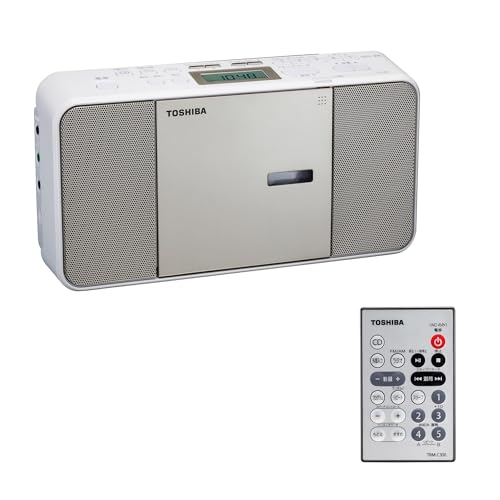 【中古】東芝 CDラジオ受信機 TY-C300(N) 遠隔操作付 スリムボディモデル 広々としたFM マイクロホン端子 繻子ゴールド 言語学学びとる相応う