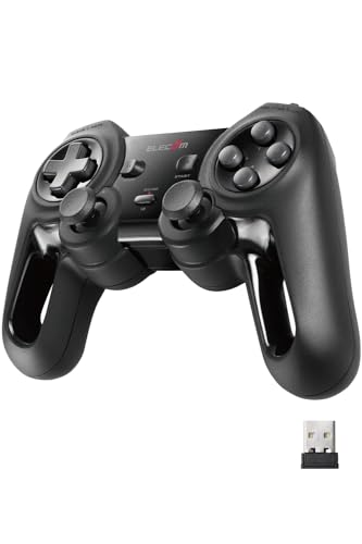 【中古】エレコム 無線電話 力くらべパッド 13名取り草 Xinput 振りまわす 連射 高耐久 黒いこと JC-U4113SBK
