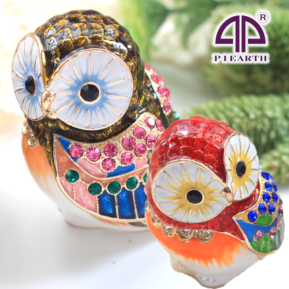 楽天市場】【正規品】 ジュエリーボックス リーフクリスタルオウル