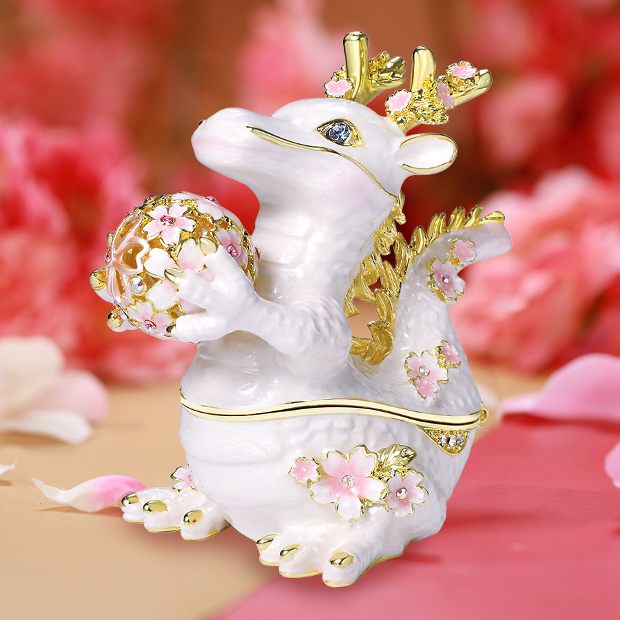 楽天市場】＜桜の守り竜＞かわいい子龍 辰年 干支の置物 竜 龍