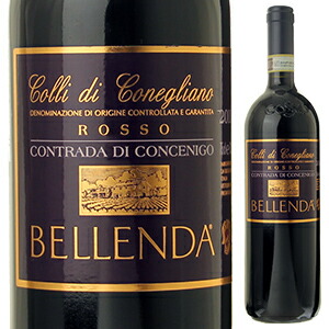 コントラーダ ディ コンチェニゴ コッリ ディ コネリアーノ ロッソ 2012 ベッレンダ 750ml  [赤]Contrada Di Concenigo Colli Di Conegliano Rosso Bellenda