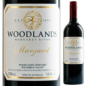 【6本～送料無料】マーガレット リザーブ カベルネ メルロ 2017 ウッドランズ 赤ワイン オーストラリア 750ml スクリューキャップ カベルネ ソーヴィニョン 母の日