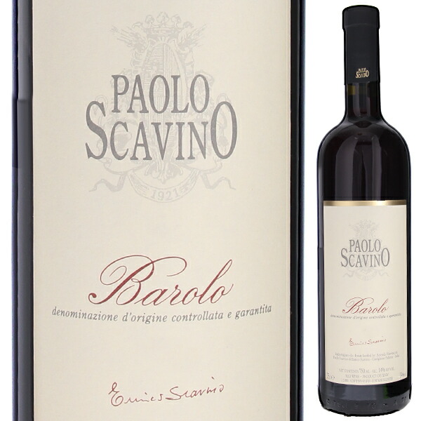 【6本～送料無料】バローロ 2019 パオロ スカヴィーノ 赤ワイン イタリア 750ml ネッビオーロ ピエモンテ 母の日