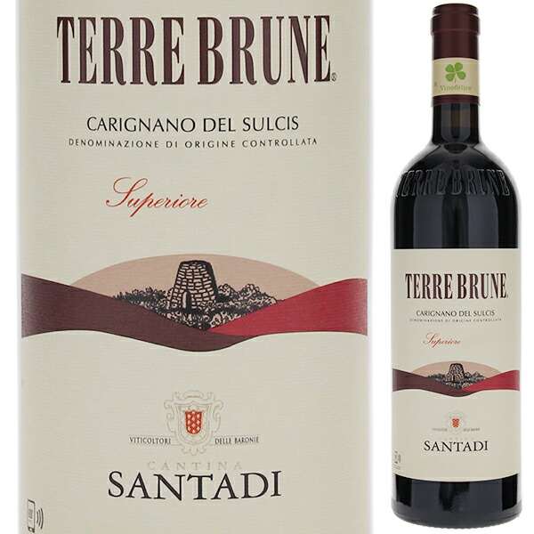 [クール便]テッレ ブルーネ カリニャーノ デル スルチス スペリオーレ 2020 サンターディ 赤ワイン イタリア 750ml サルデーニャ エレガント 御中元 暑中見舞い｜トスカニー　イタリアワイン専門店