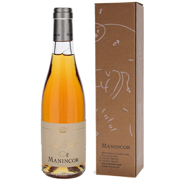 [クール便]【6本～送料無料】ハーフボトル ル プティ 2018 マニンコール 甘口 白ワイン イタリア 375ml ビオディナミ プティ マンサン トレンティーノ アルト アディジェ エレガント 御中元 暑中見舞い｜トスカニー　イタリアワイン専門店