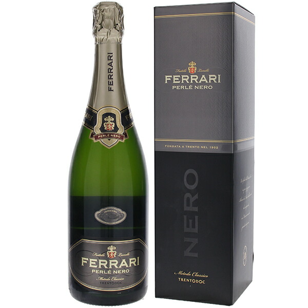 【送料無料】ペルレ ネロ 2004 フェッラーリ ギフトボックス入り スパークリング 白ワイン イタリア 750ml オールドヴィンテージ 蔵出し ピノ ノワール トレンティーノ アルト アディジェ エレガント 母の日